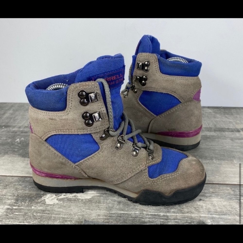 Vintage Merrell Gore-Tex Hiking Boots Suede 90's